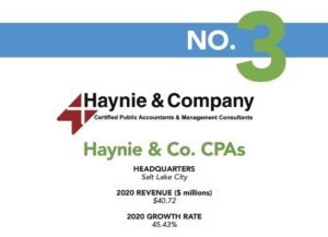 Haynie & Company is a 2021 Fastest-Growing Firm in the U.S.